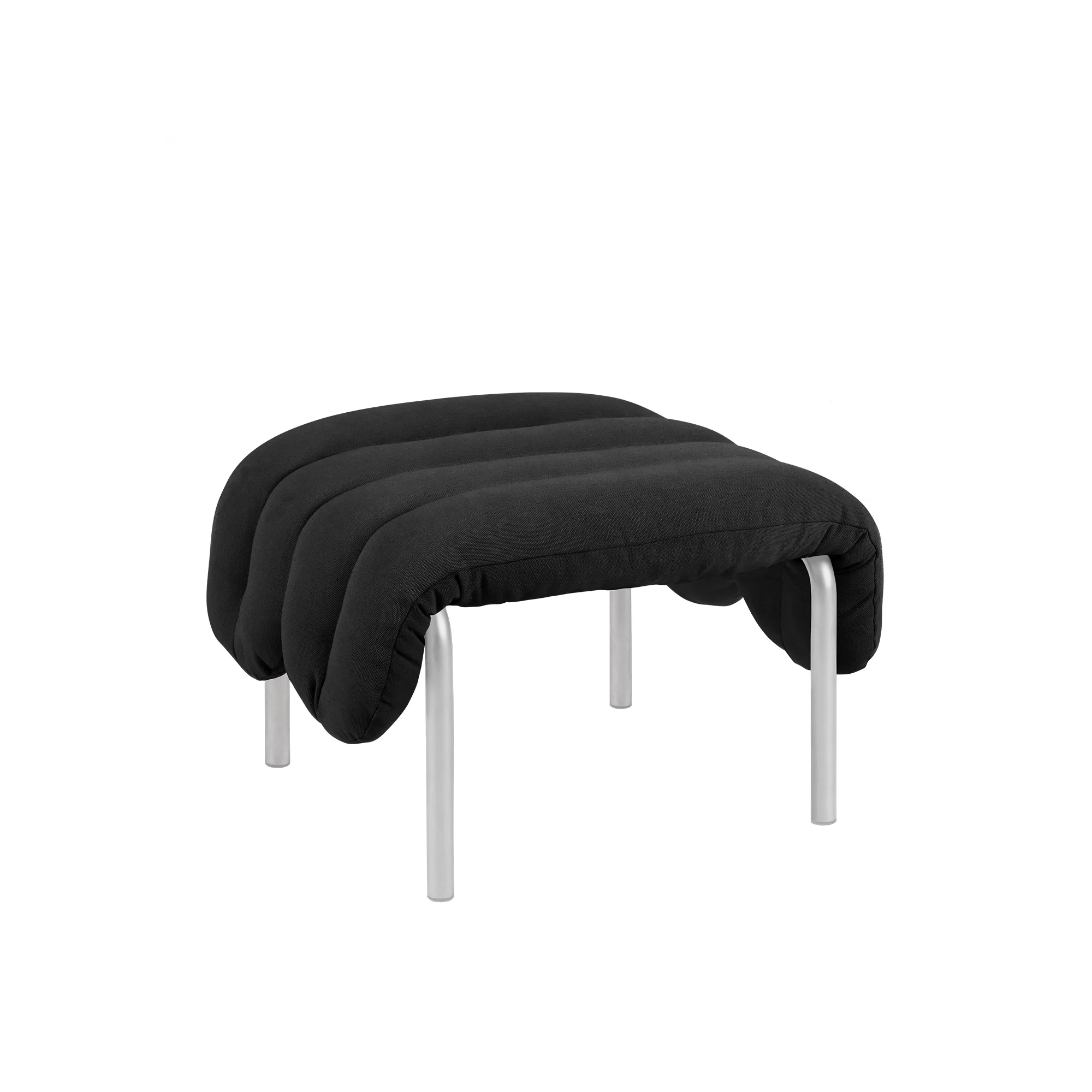 Puffy Ottoman, Stainless Steel - Image 4