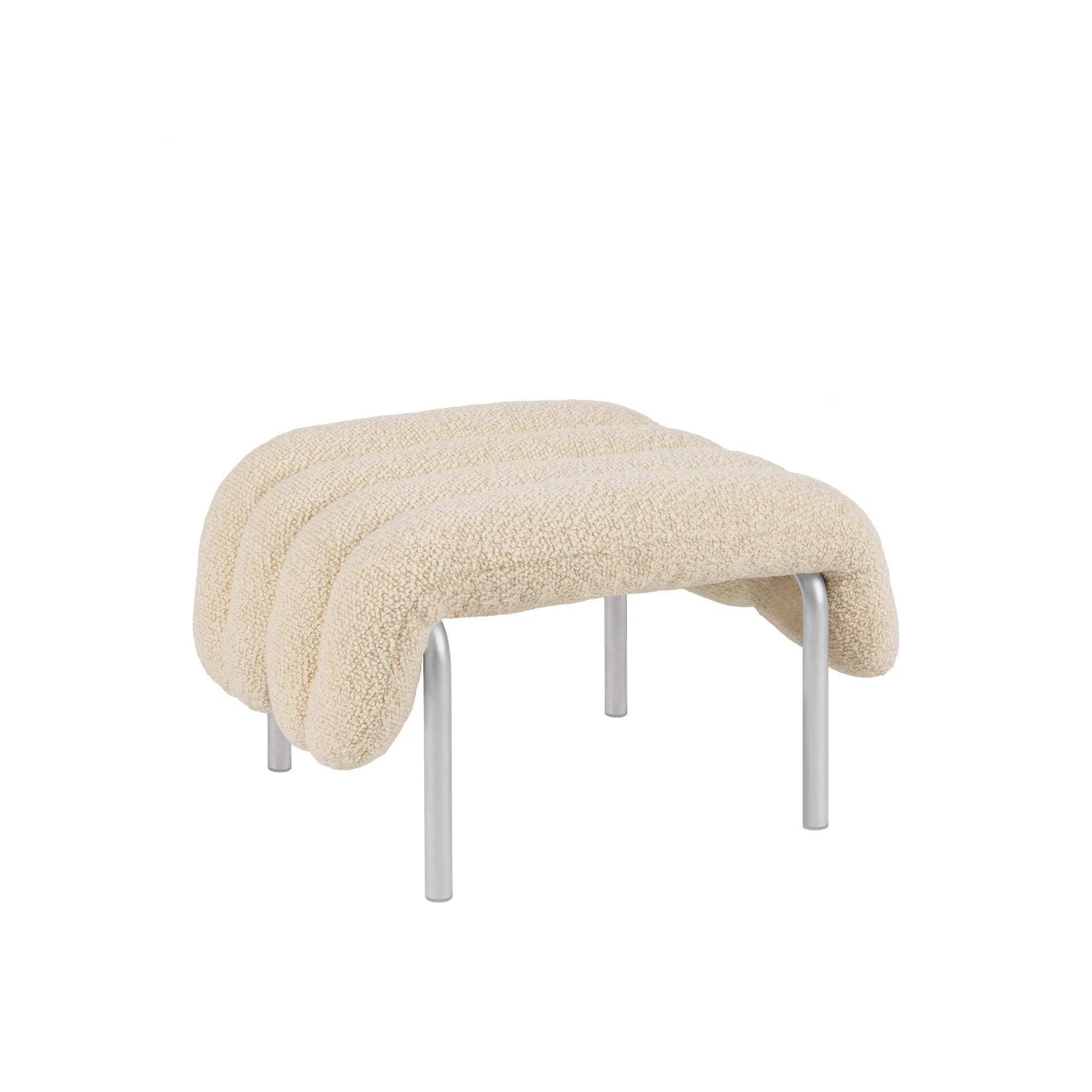 Puffy Ottoman, Stainless Steel - Image 8