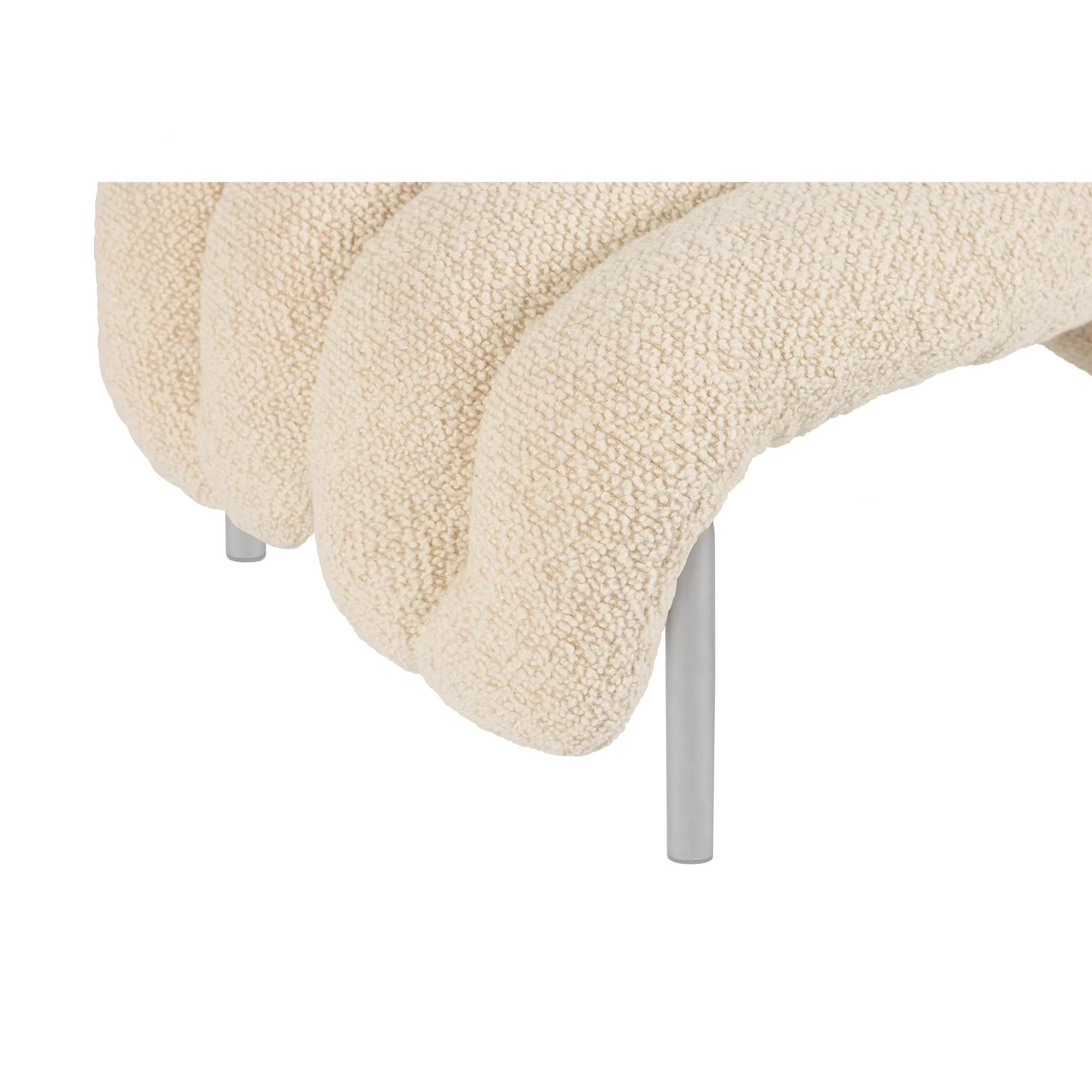 Puffy Ottoman, Stainless Steel - Image 9