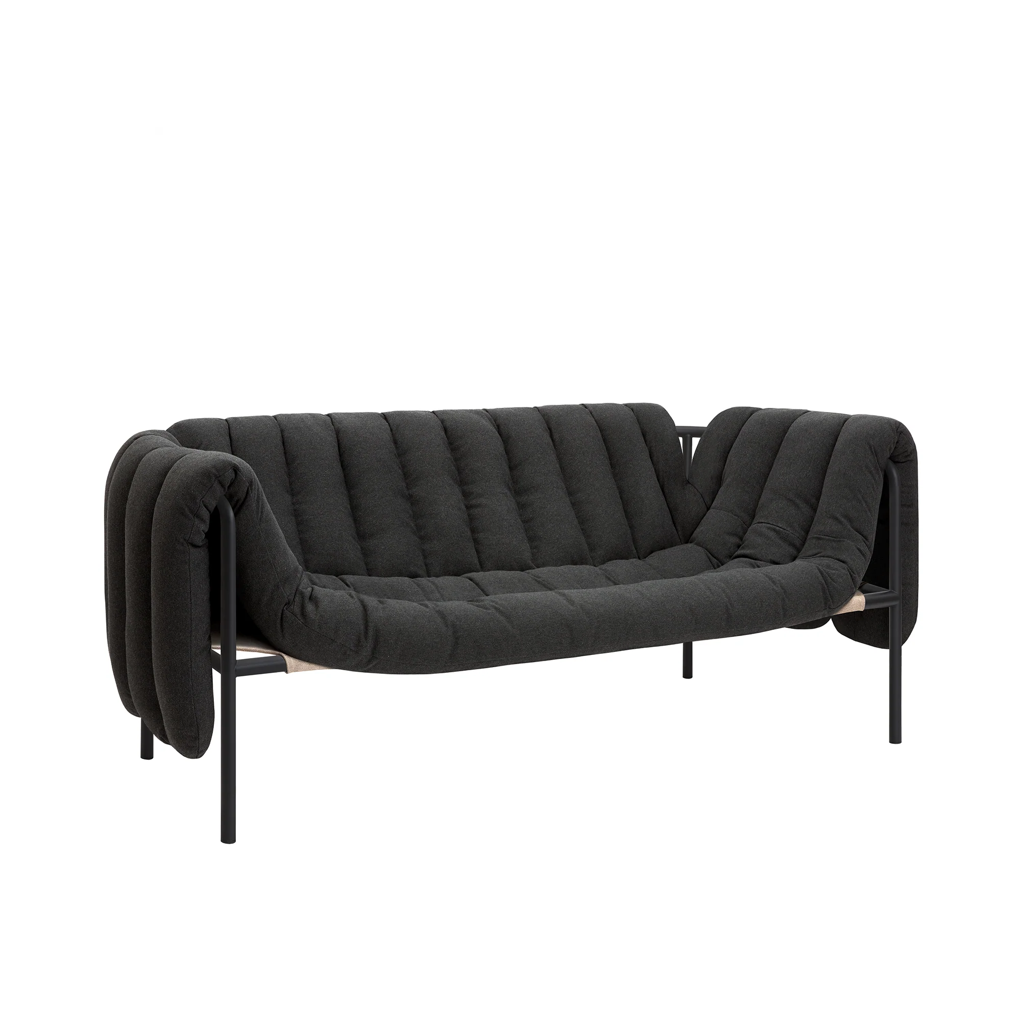 Puffy Sofa, Black Grey - Image 6