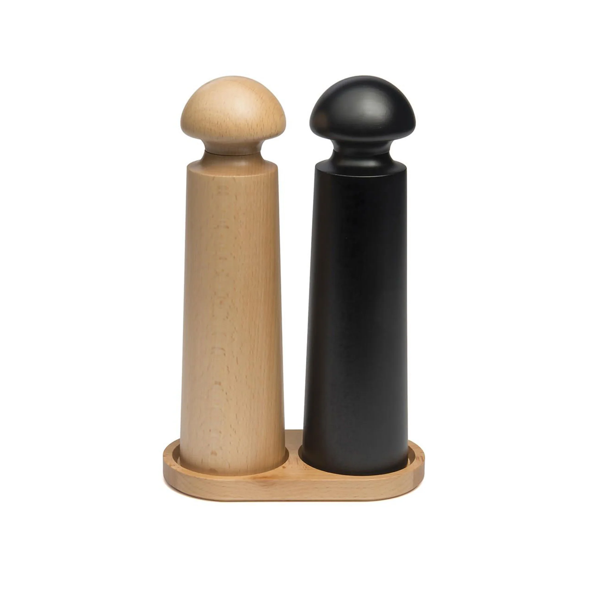 Salt + Pepper Mill Stand, Beech - Image 4