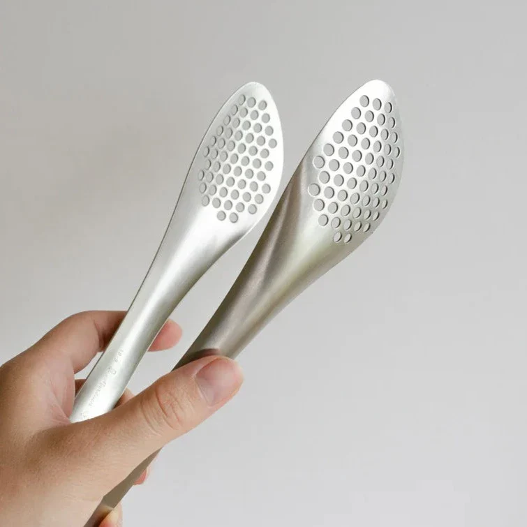 Stainless Steel Slotted Tongs - Image 2