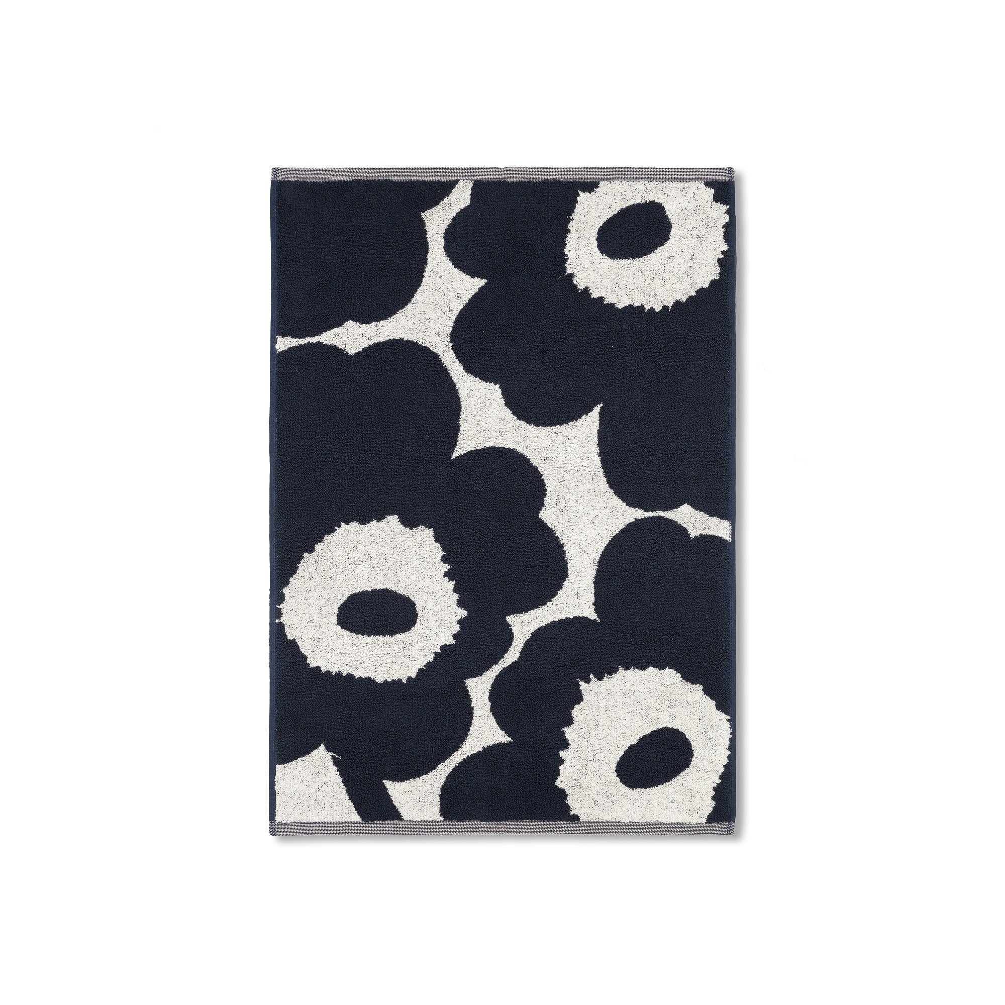 Unikko Towel, Navy + White - Image 4