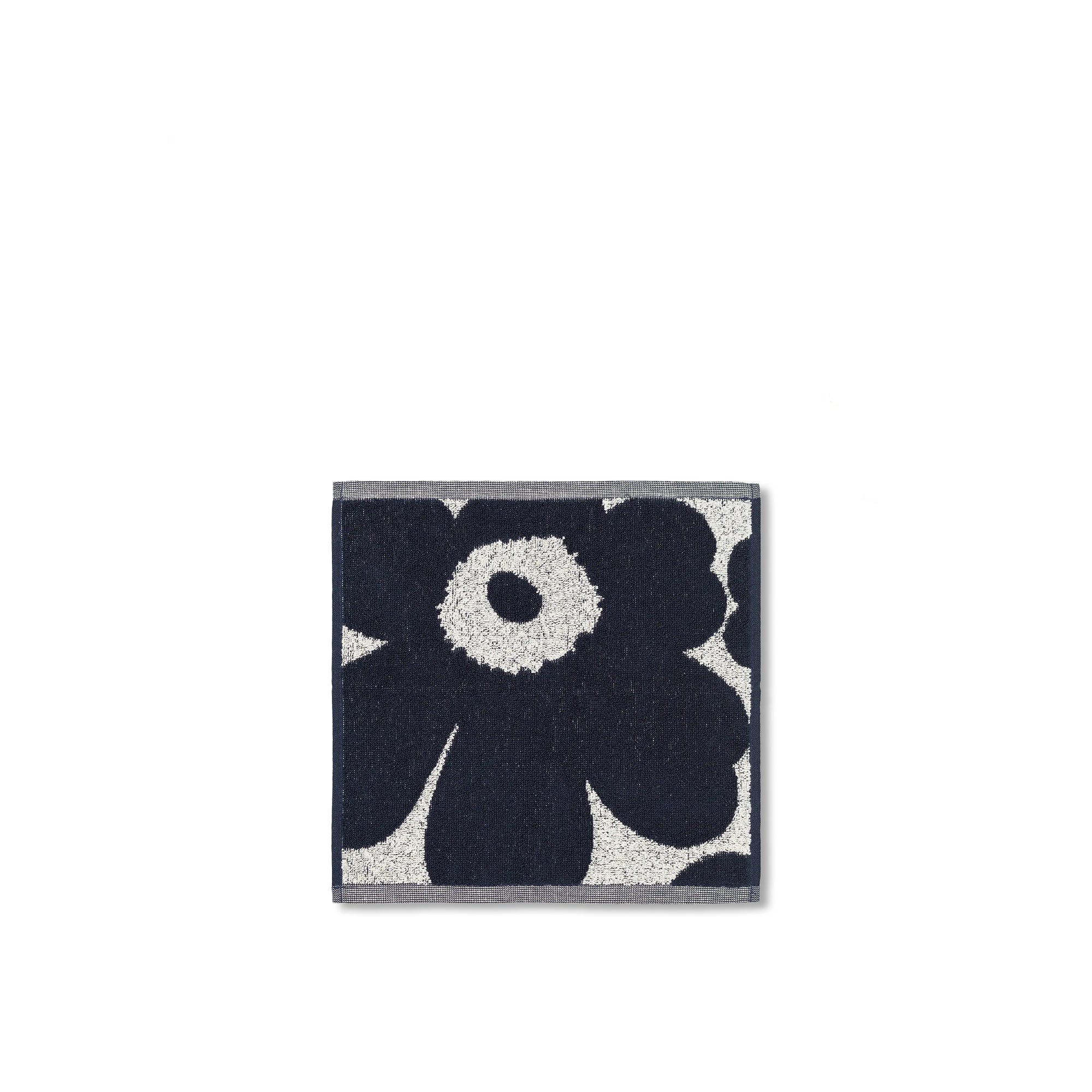 Unikko Towel, Navy + White - Image 5