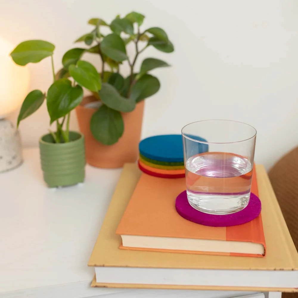 Wool Coasters, 6 Pack - Image 2